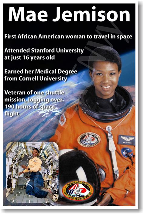 Mae Jemison - NEW NASA African American Astronaut Space Poster (fp360)