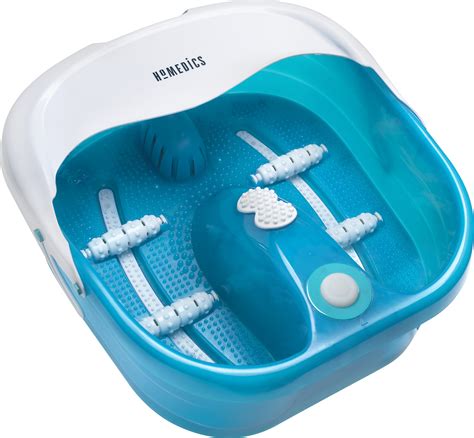 Best Buy: HoMedics Bubble Therapy Foot Spa with Heat Boost Power Blue ...