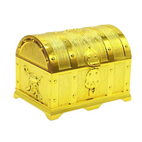 Retro Treasure Chest Plastic Box Game Props Toy Birthday Party Supplies ...