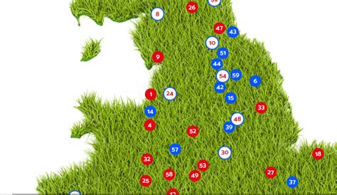 Racecourse Map of Great Britain Great Poster to Tick off All the UK ...