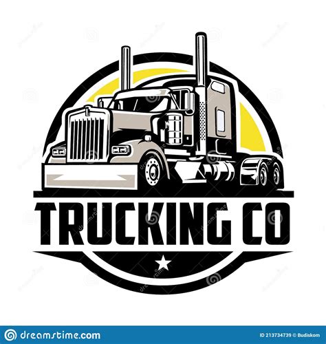 Semi Truck Company Logo Design