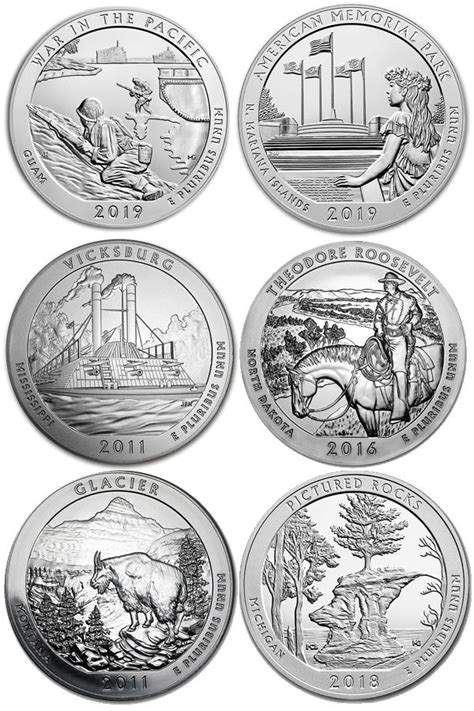 America the Beautiful Coin Designs in 2021 | Coin design, Silver coins ...