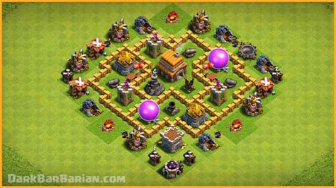 BEST Ultimate TH5 HYBRID/TROPHY[defense] Base 2020!! Town Hall 5 Hybrid ...