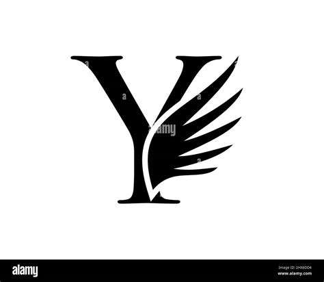 Y Letter Wing Logo Design. Initial Flying Wing Y Letter Logo. Letter Y ...