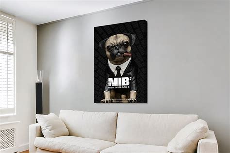 MIB 3 Film Poster Print on Canvas Home Cinema Design Ideas AU