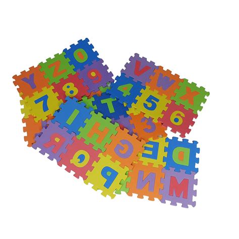 Alphabet and Numbers Foam Puzzle Mat For Kids - 215514756