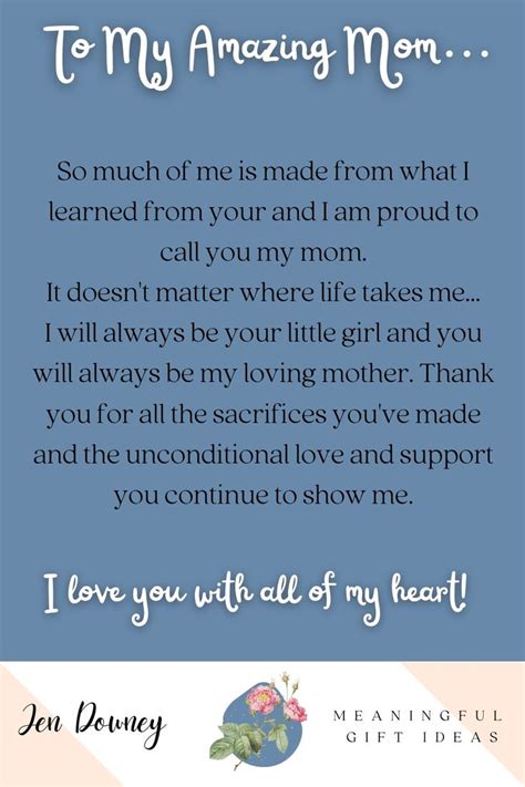 I Love You Mom Quotes From Daughter - Gwenny Jacquelynn