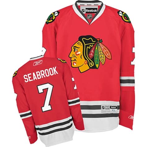 Reebok Brent Seabrook Chicago Blackhawks Men's Red Home Premier Jersey