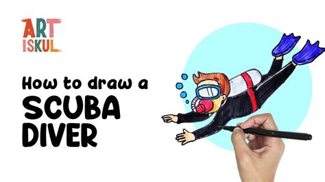 How to Draw a Scuba Diver | Easy and Simple Drawing Tutorial For ...