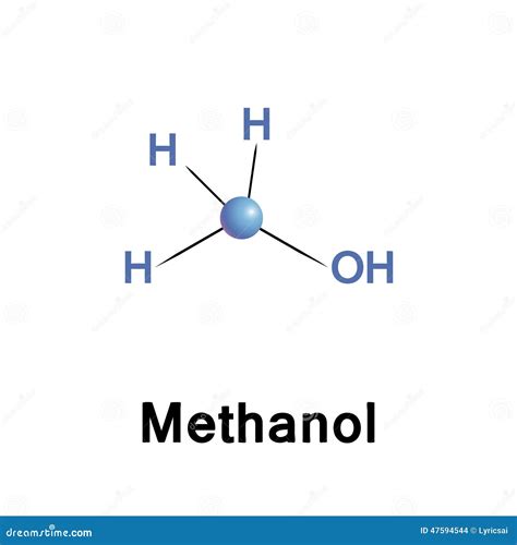 Methanol stock illustration. Illustration of model, formula - 47594544