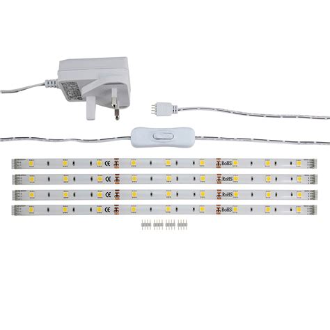 LED Warm White LED Strip Light - 4 Pack