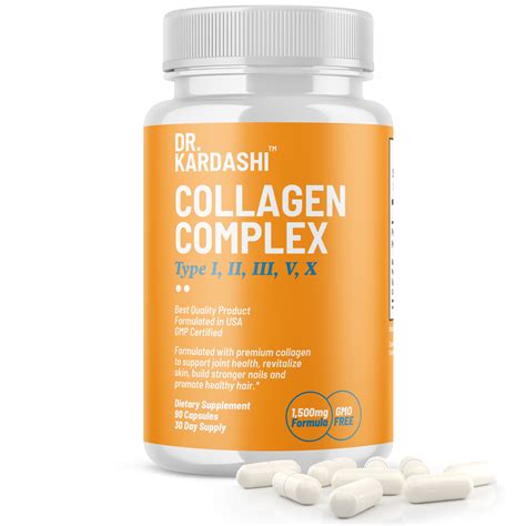 Collagen Capsules Complex Premium Collagen Pills Supplement 1500 Mg ...