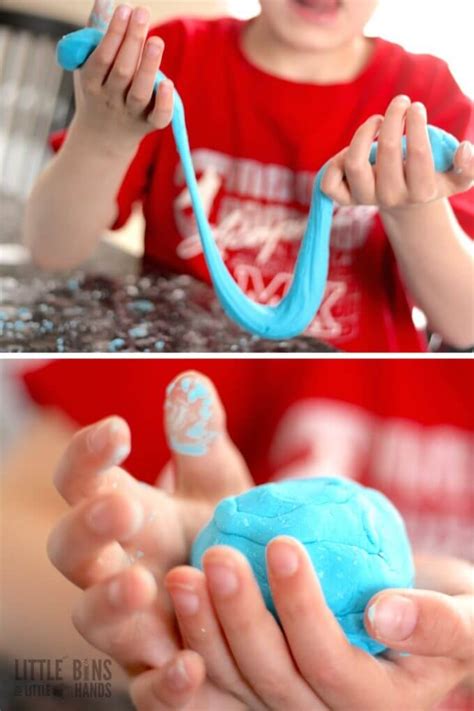 How To Make Cornstarch Slime - Little Bins for Little Hands