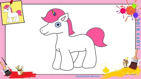 Dessin licorne - Comment dessiner une licorne FACILEMENT etape par ...