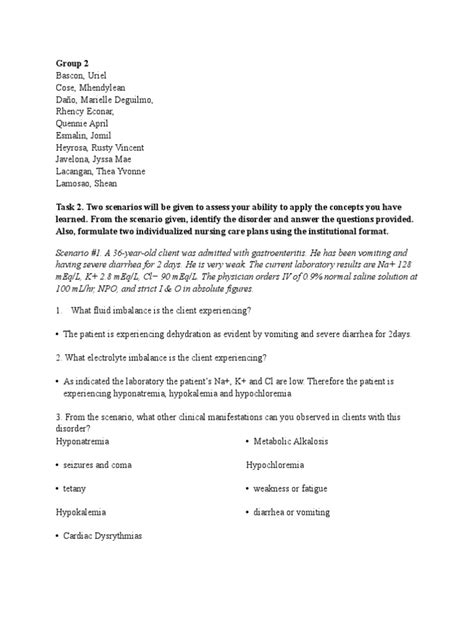 Nursing Care Plans for Fluid and Electrolyte Imbalances: Hyponatremia ...