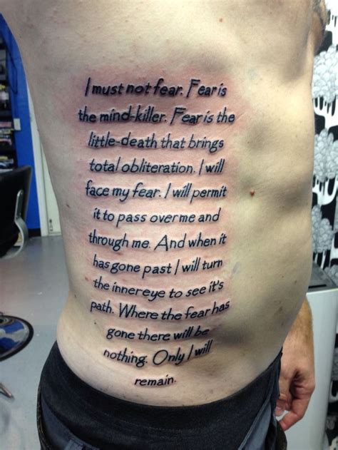 our deepest fear tattoo - chrisfarleylivinginavandownbytheriver