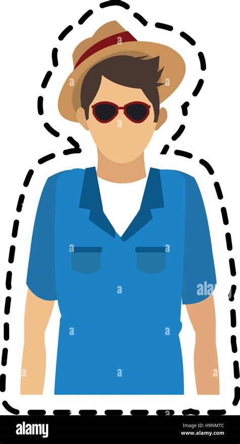 Isolated tourist man design Stock Vector Image & Art - Alamy