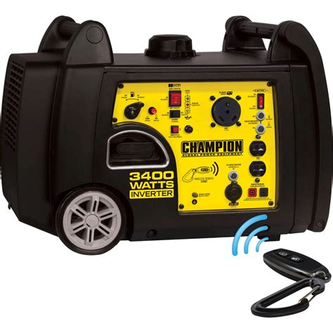 Champion 3400-watt Rv Ready Portable Inverter Generator With Wireless ...