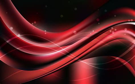 Download wallpapers red waves, abstract waves, curves, creative, red ...