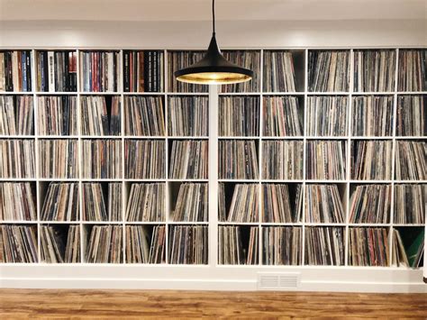 Epic vinyl record collection created from ikea kallax shelves and ...