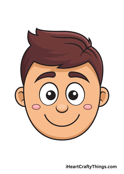 Cartoon Face Drawing — How To Draw A Cartoon Face Step By Step