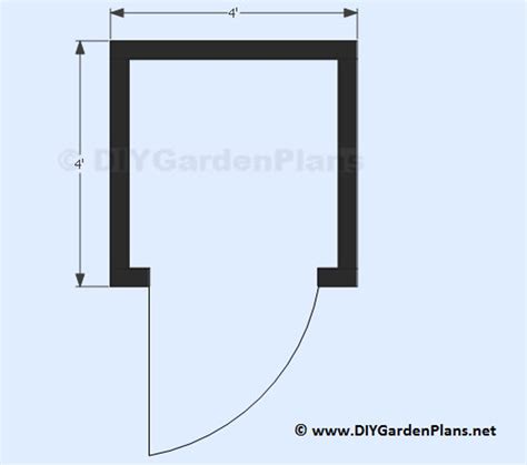 4x4 Small Shed Plans PDF Download | Etsy