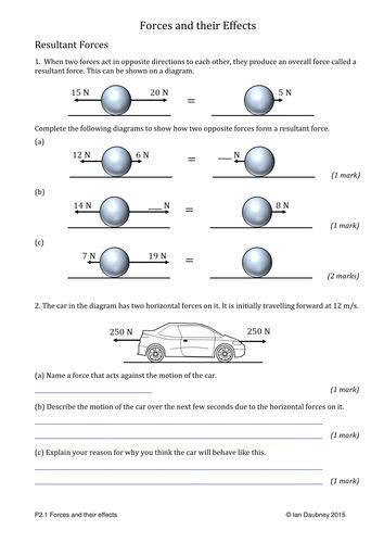 Force Diagrams Worksheet - Studying Worksheets