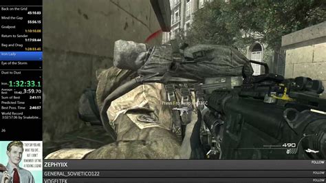 MW3 - Iron Lady Veteran World Record 10:34.14 - YouTube