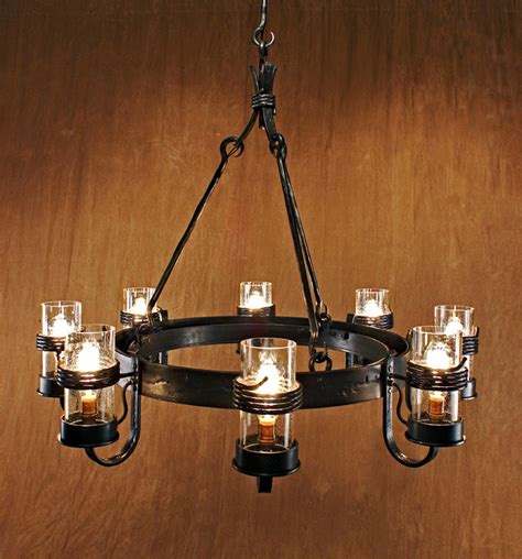 Cabin Chandelier | Wrought Iron Lighting | Ponderosa Forge