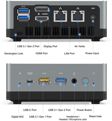 UM700 Mini PC AMD Ryzen 7 3750H Connectivity - Cold Turkey Now