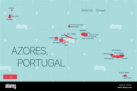 Map Of Azores And Portugal