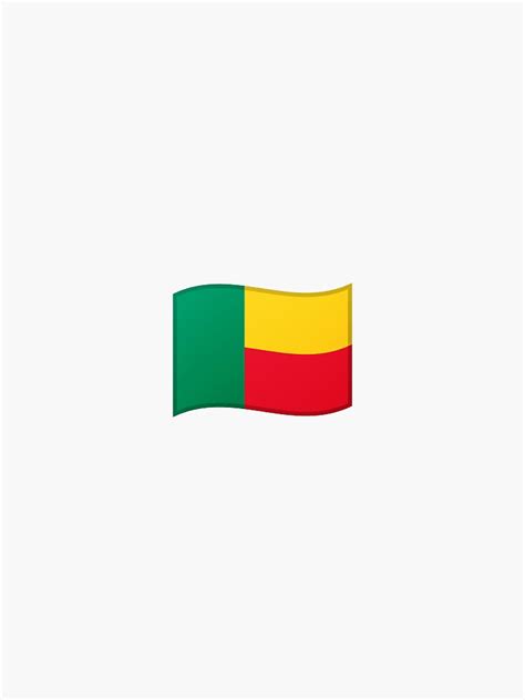 " Benin flag emoji" Sticker for Sale by Stickypegatinas | Redbubble