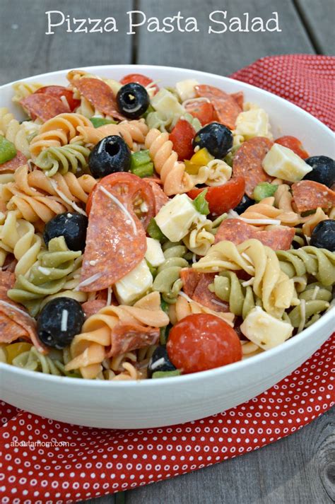 Pizza Pasta Salad - About a Mom