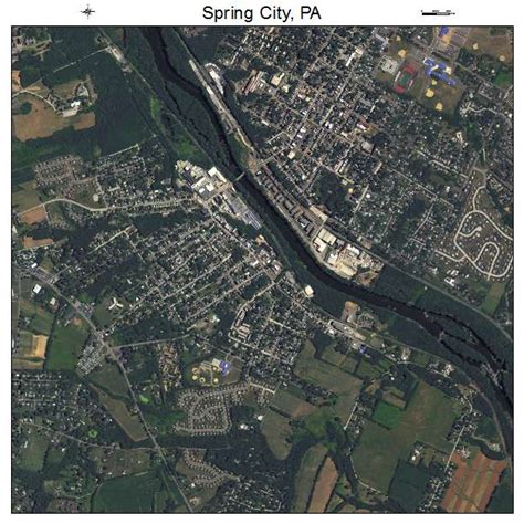 Aerial Photography Map of Spring City, PA Pennsylvania