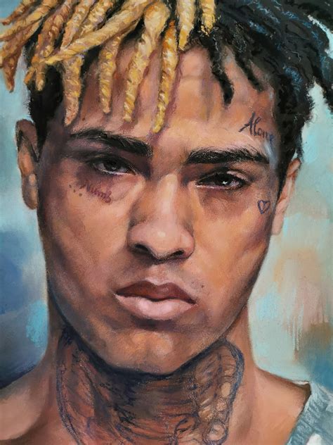 Pastel Portrait in Memory of Xxxtentacion, Portrait Painting, Rap ...