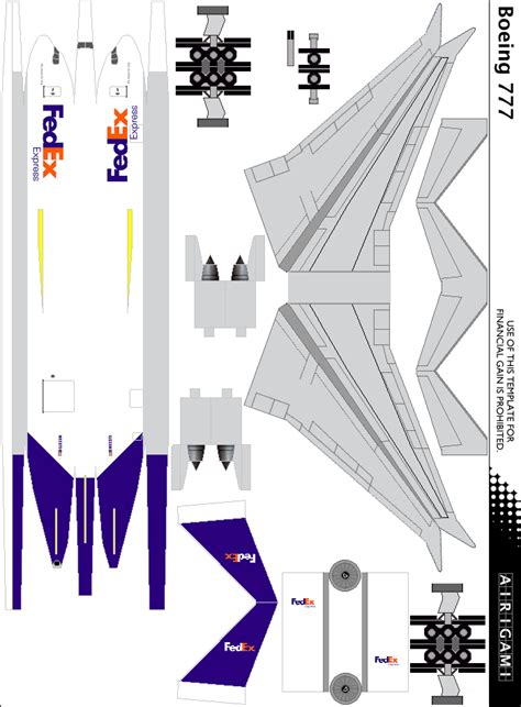 X4G FedEx | Papier Avion by Airigami