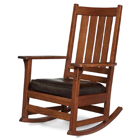 L & JG Stickley rocking chair, #837 28"w x 29"d x