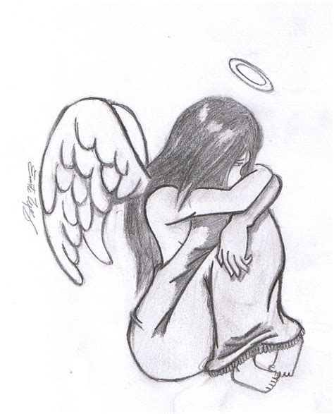 Sad Angel Drawing at GetDrawings | Free download