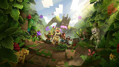 Minecraft Dungeons Jungle Awakens Hero Wallpaper,HD Games Wallpapers,4k ...