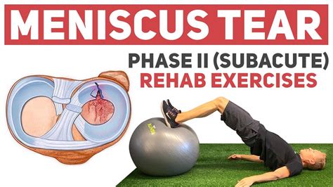 Meniscus Tear Rehab: Phase II Rehab Exercises - YouTube