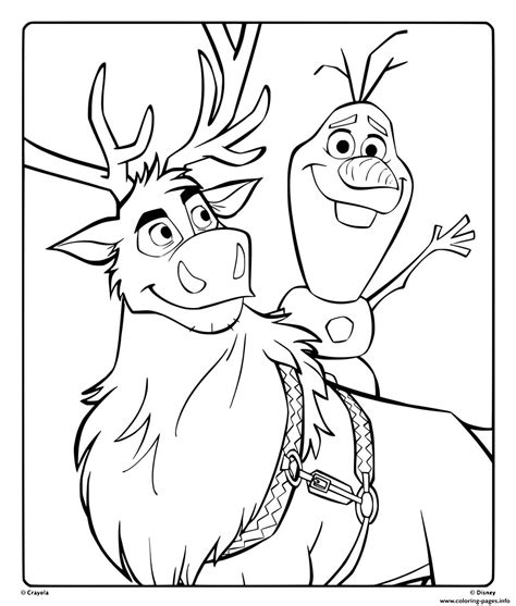 sven and olaf coloring page Olaf frozen coloring pages printable ...