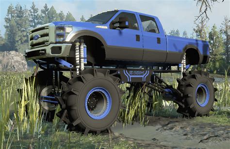 F-350 Diesel Mega Mud Truck v1.0.0 Mod - MudRunner / SnowRunner / Spintires