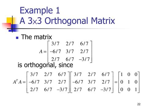 Orthogonale Matrix