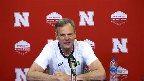 Nebraska volleyball coach John Cook's press conference, June 15 - YouTube