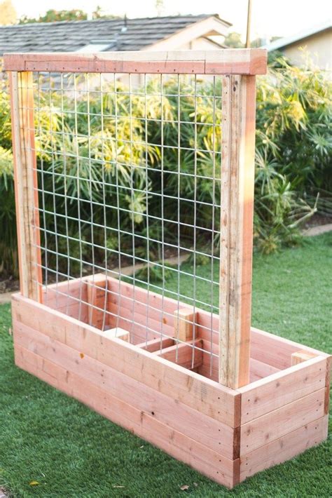 Building a raised planter bed with a trellis – Artofit