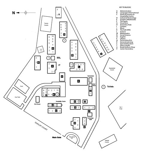 High School Building Map