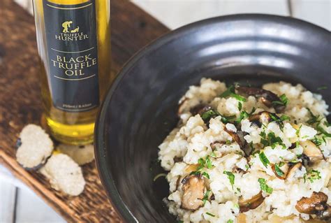 Wild Mushroom Risotto with Black Truffle Oil Truffle Risotto Recipe ...