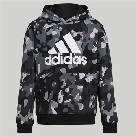 Adidas Camo Allover Print Pullover Hoodie - Danezon