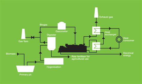 Biogas Power Plant Diagram