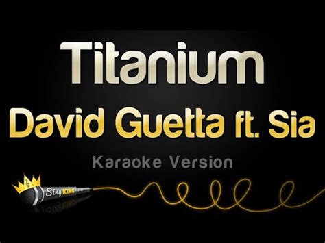 David Guetta ft. Sia - Titanium (Karaoke Version) - YouTube